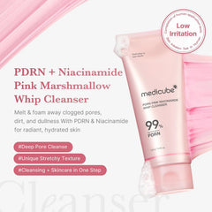 Medicube PDRN Pink Niacinamide Whip Cleanser - 120g