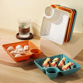 Multifunctional Durable Eco-Friendly PP Plastic Serving Plate - 4Pcs
