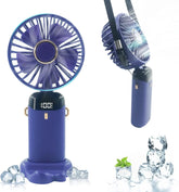 Portable Handheld Personal Rechargeable Fan LED Digital Display