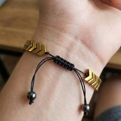 Adjustable Chevron Arrowhead Macrame Bracelet-Each