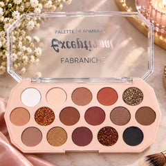Fabraniche Exceptional Clear Case Eyeshadow Palette - 16 Shades