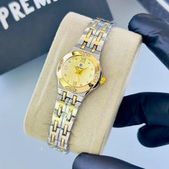 PREMIER Women's Classic Crystal Bezel Stainless Steel Watch