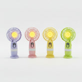 Mini Rechargeable Handheld Fan | 10 Speed Settings | Battery Percentage Display