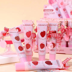 Hudamoji Sweet Strawberry Keychain Lip Gloss
