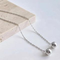 Stainless Steel Ball Chain Earrings