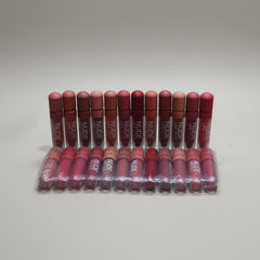 Nude Lips Note Matte Lipgloss - 12 Pcs
