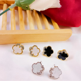 Four-Leaf Clover Stud Earrings