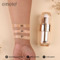 Emelie Paris Liquid Foundation - Semi-Matte, Waterproof, SPF 30 - 30ml