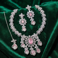 Royal AD ZARCON Necklace – Super Finishing Real Diamond