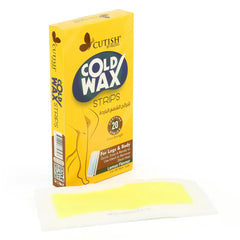 Cutish Cold Wax Strips for Leg & Body – Pack of 20 Strips