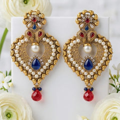 South Indian Design Pal stone Earring - Each Set