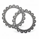 Elegant German Silver Coin Bangles - Each Set