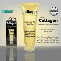 Wokali Collagen Anti‑Aging & Anti‑Acne Facial Wash - 120ml