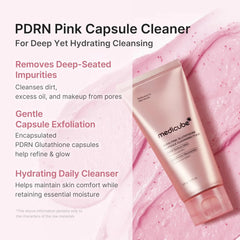 Medicube PDRN Pink Glutathione Capsule Foam Cleanser - 120g