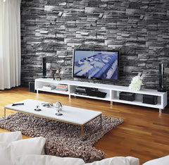 70cm x 77cm - Grey Brick Wallpaper Peel and Stick Wallpaper