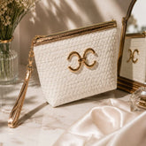 Elegant Woven Makeup Organizer Bag – Each