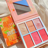 6 Color Hudamoji Bellini Blush + Highlighter Palette