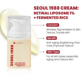 K-Secret Seoul 1988 Retinal Liposome 1% + Fermented Rice Cream - 50ml