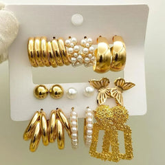 New Combo Set 9 Pair Earrings Card