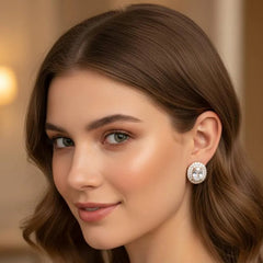 Zarcoon Trendy Stud Tops – Elegant Everyday Earrings