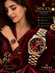 Rolex Diamond Style Dial Markers Watch