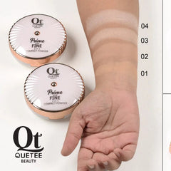 Quetee Beauty 2in1 High Quality Prime Fine Compact Powder