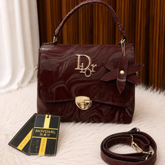 MOVDARL Marble Pattern Top Handle Crossbody Handbag