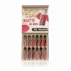 3Q Super Stay Ink Matte Lipgloss - 12 Pcs Set