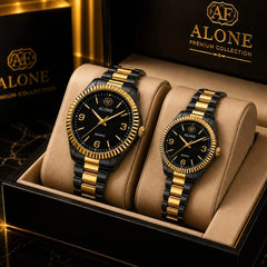 Alone Premium Collection Stainless Steel Couple Watch Set