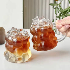 Bubble Design Coffee Glass Mug