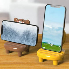 Cute Mobile Phone Chair Table Stand with Mirror