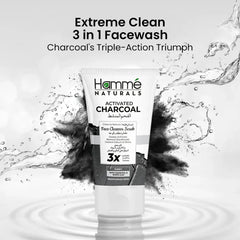 Hamme Natural Activated Charcoal Face Cleanser Scrub 100ml