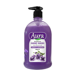 Aura Anti-Bacterial Liquid Handwash French Lavender 500ML