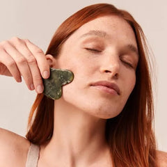 Authentic Jade Crystal Heart Shape Gua Sha
