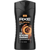 Axe - Body Wash - Dark Temptation - Dark Chocolate Scent - 3-In-1 Body, Face & Hair - 250ml