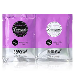 BEACYSW Foot Soak Powder Jelly Pocket Spa Pedicure Set