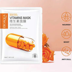 BIOAQUA Vitamins Tender Elastic Face Mask Sheet