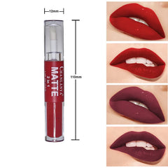 Chanlanya Pack of 2 .Matte 2 in1 Lip Gloss