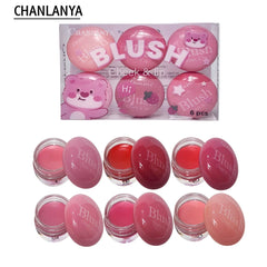 Chanlaya 6 Pcs Cheek & Lip Creamy Blush