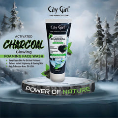 City Girl Activated Charcoal Glowing Face Wash - 100g