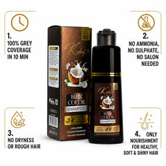 kalaj 3-in-1 Hair Color Shampoo Instant Results