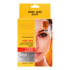 Chirs's 24k Gold Rejuvenation Peel Off Mask 8 in 1 Face Purifying