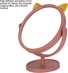Cute Cat Ear Vanity Mirror with Stand