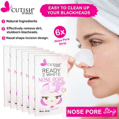 Cutish Ready 2 White Nose Strips 6 Pcs