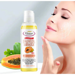 DISAAR 100% Papaya Miracle Whitening Facial Body Oil - 100ml