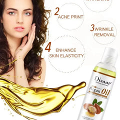 DISAAR 100% Natural Argan Oil Moisturizing Skin Massage body Oil 100ml