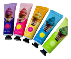 Romantic May 5 Pack Pocket Hand Cream, Moisturizing, Repairing Candy - Each 30g