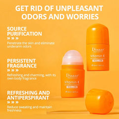 Disaar Whitening Anti-Perspirant Vitamin C Deodorant Roll‑On - 50ml