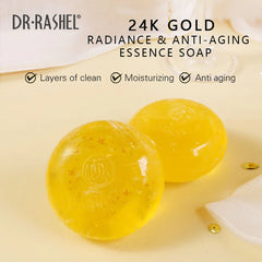 Dr.Rashel 24K Gold Radiance & Anti Aging Essence Soap - 100g