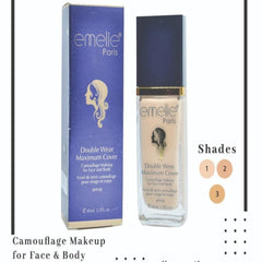 Emelie Paris Double Wear Maximum Cover Waterproof Foundation - 40ml